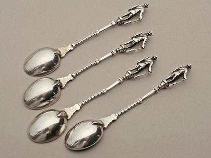 Boer War Silver Teaspoons (Set of 4)